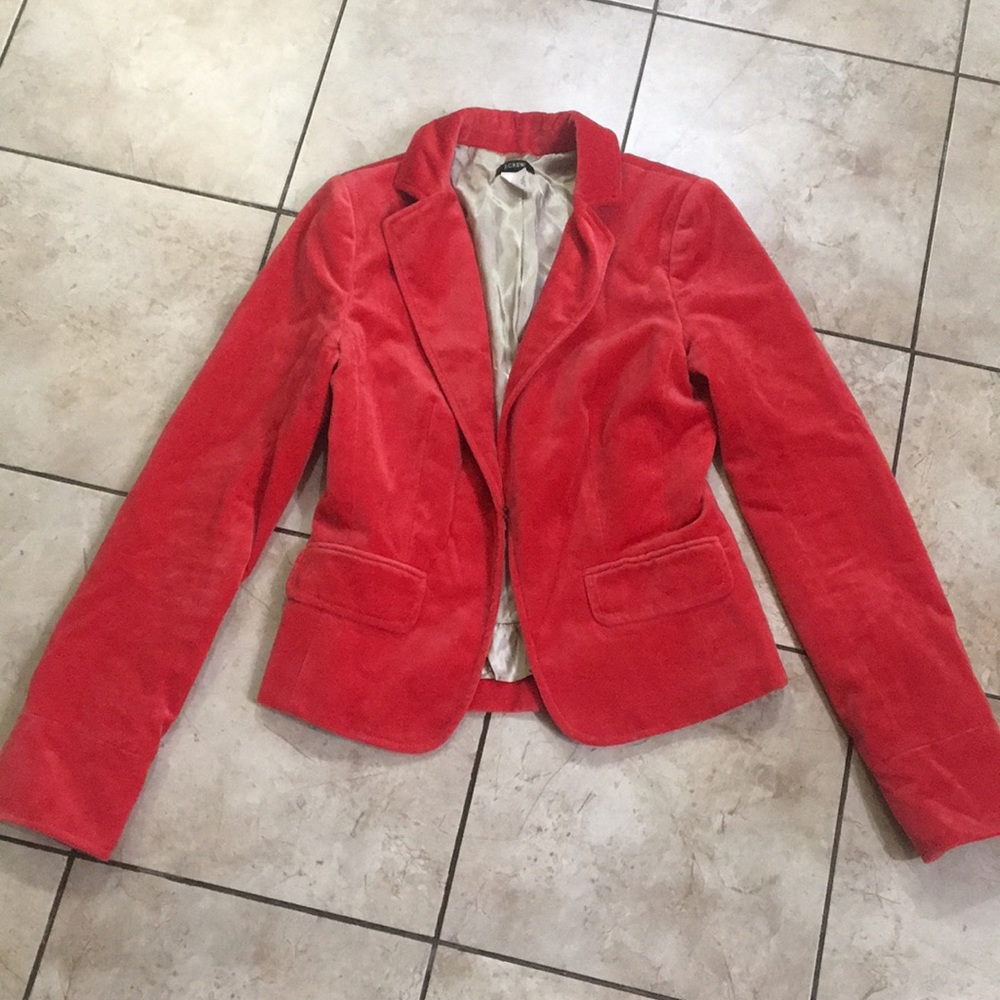 J Crew sz 2 red blazer